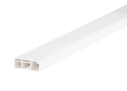 Single PVC ceiling rail + accessories PROLINE1 White 2m