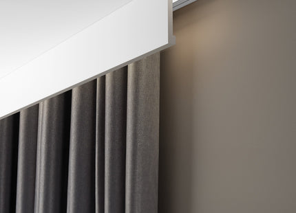 Double PVC ceiling rail + accessories PROLINE2 Cezar White 1.5m