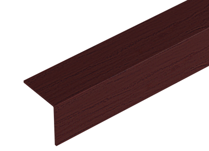 PVC Angle Profile 20 × 20 × 1.1 mm – Matt Mahogany – 2.75 m