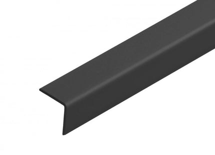 PVC Corner Trim 90° Black 2.75 Meter Plastic Equal Edge Protector