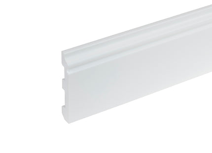 Polystyrene Skirting Board White 79x12,9mm L=2,44m Mat