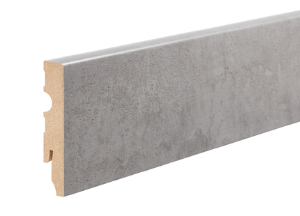 MDF Skirting Board Industrial 80x13mm L= 2.20m Semi-Matt Laminated