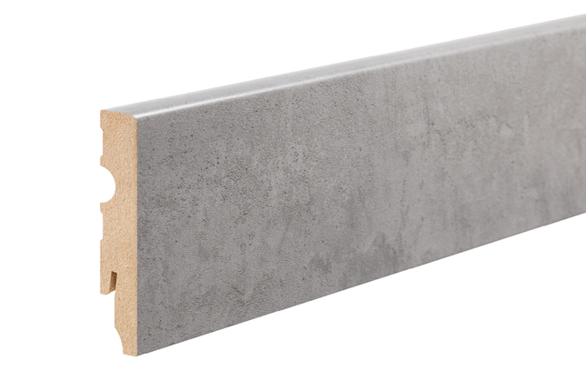 MDF Skirting Board Industrial 80x13mm L= 2.20m Semi-Matt Laminated