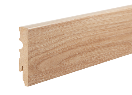 MDF Skirting Board Victorian Wood 80x13mm L= 2.20m Semi-Matt Laminated