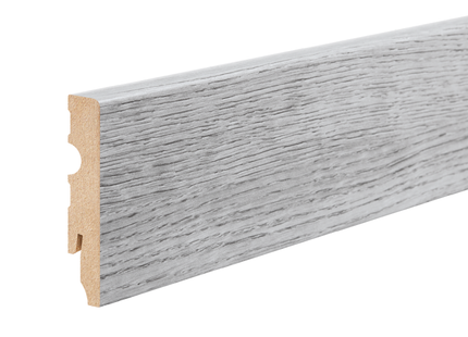 MDF Skirting Board Greywick 80x13mm L= 2.20m Semi-Matt Laminated