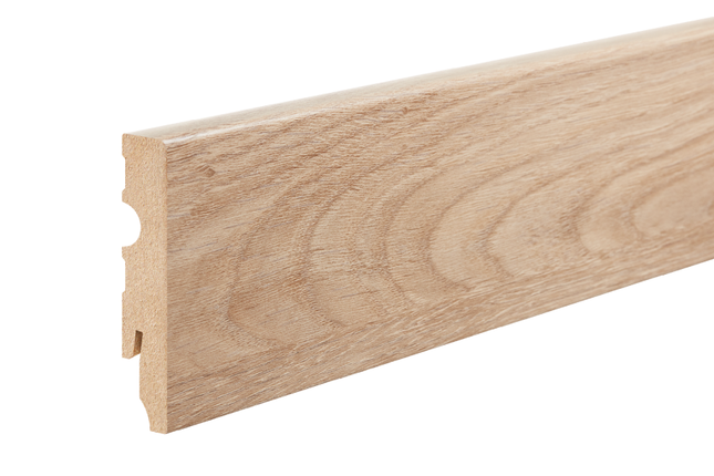 MDF Skirting Board Cascadia 80x13mm L= 2.20m Semi-Matt Laminated