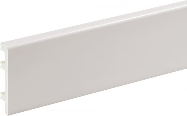 PVC Skirting Board Cashmere Gray 80x15mm L= 2.20m Semi-Matt Laminated - NEW
