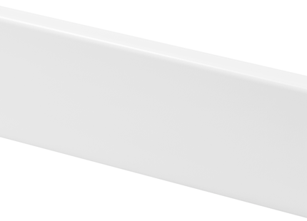 PVC Skirting Board White 80x15mm L= 2.20m Matt Laminated - NEW