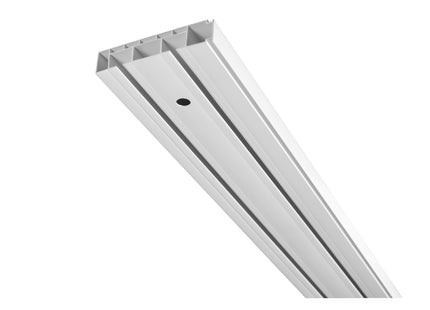 Double PVC ceiling rail + accessories PROLINE2 Cezar White 1.5m
