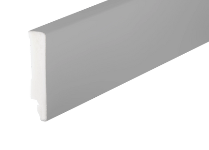 EARTH Line Skirting board 80x14mm Dark Grey Semi-Matt Veneer 2.20m