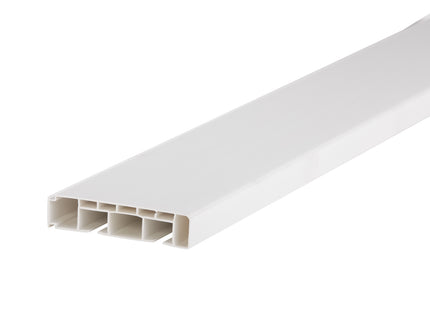 Double PVC ceiling rail + accessories PROLINE2 Cezar White 1.5m