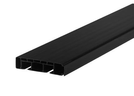 Double PVC ceiling rail + accessories PROLINE2 Cezar Black RAL9005 2.50m