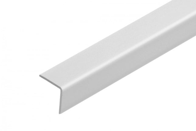PVC Corner Trim 90° Light Grey 2.75 Meter Plastic Equal Edge Protector