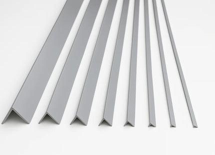 PVC Corner Trim 90° Light Grey 2.75 Meter Plastic Equal Edge Protector