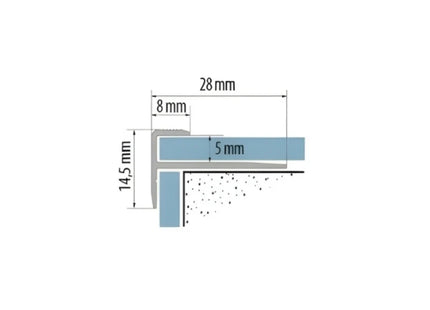 LVT 5mm Stair Nosing L=90cm Vinyl Flooring Stair Edge Profile Trim