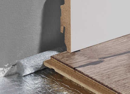 MDF Skirting Board White 90x16mm L=2.20m Semi-Matt Laminated - NEW