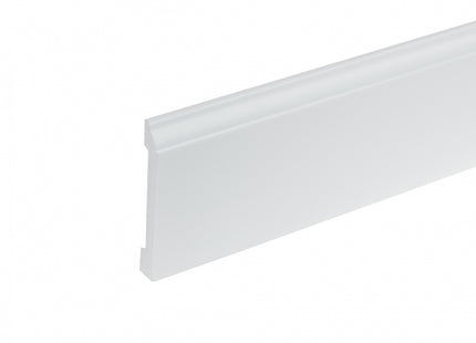 Polystyrene Skirting Board White 81x12mm L=2,44m Mat