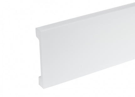 Polystyrene Skirting Board White 99x16mm L=2,44m Matt