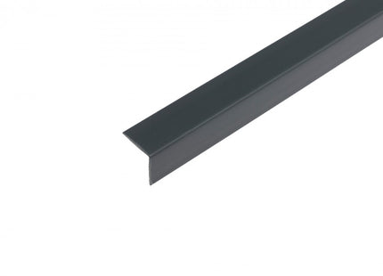 PVC Corner Trim 90° Anthracite 2.75 Meter Plastic Equal Edge Protector