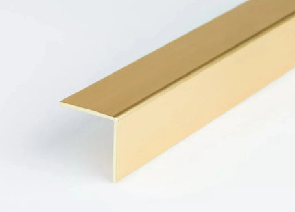 PVC Corner Trim 90° Gold 2.75 Meter Plastic Equal Edge Protector