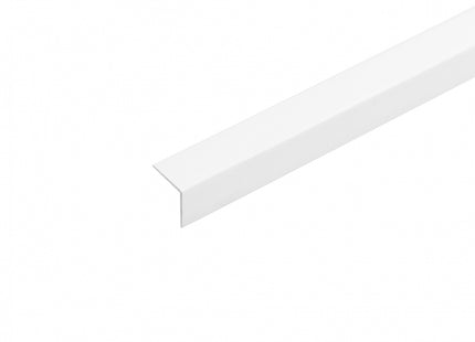 PVC Corner Trim 90° White 2.75 Meter Plastic Equal Edge Protector