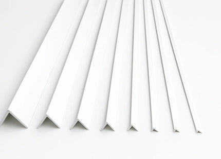 PVC Corner Trim 90° White 2.75 Meter Plastic Equal Edge Protector