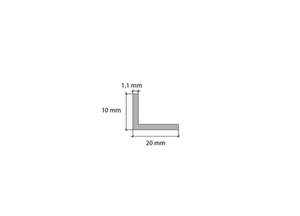 PVC Corner Trim 90° Gold 2.75 Meter Plastic Equal Edge Protector