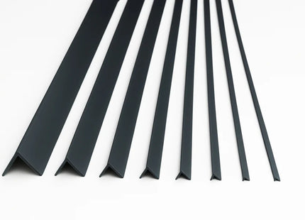 PVC Corner Trim 90° Anthracite 2.75 Meter Plastic Equal Edge Protector