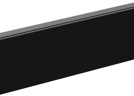 PVC Skirting Board Black 80x15mm L= 2.20m Matt Laminated - NEW